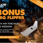 Bonus BBQ Flipper with Any Purchase at BCF This Weekend (No Minimum Spend)