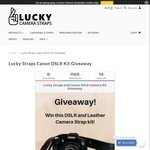 Win a Canon 750D with a EF-S 18-55 IS STM Lens from Lucky Camera Straps
