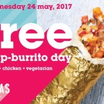Free Chip-Burrito Day, May 24 @ Salsa's Myer Centre [Brisbane]