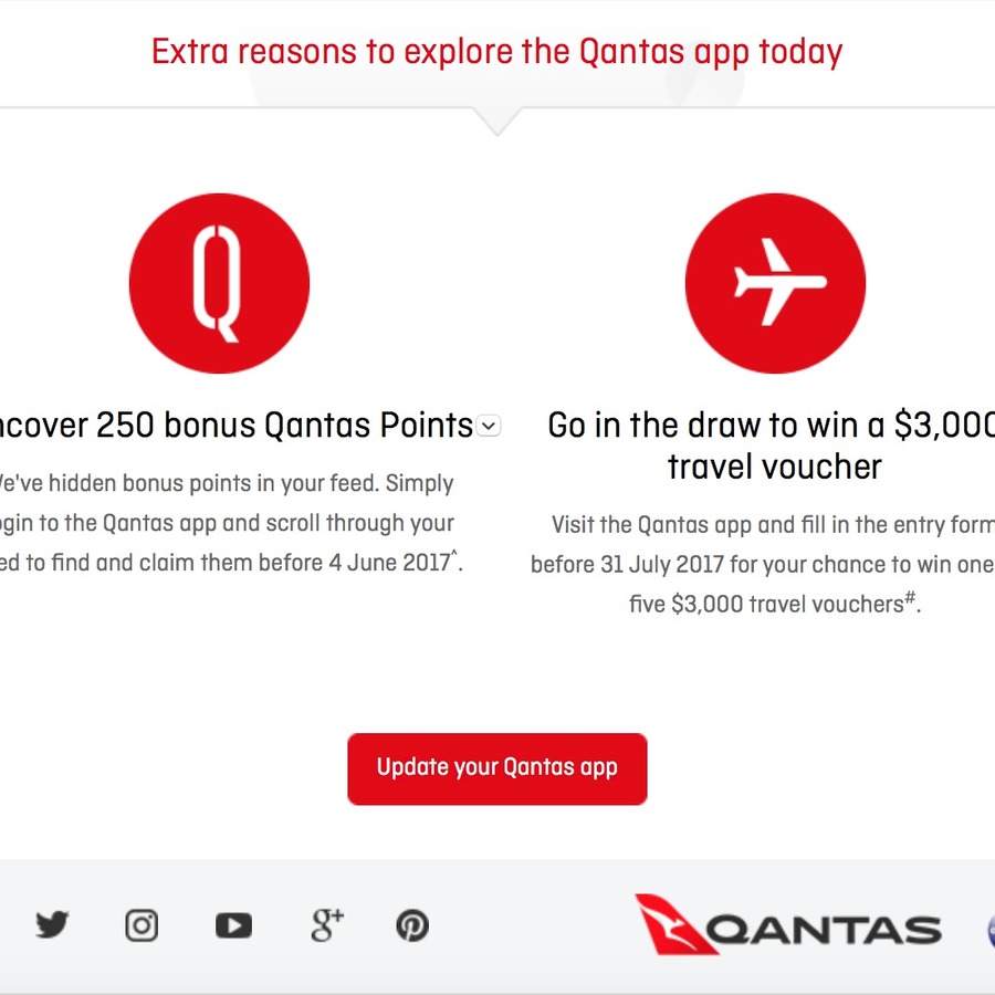 Qantas freebies