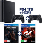 PS4 1TB + 2 Controllers + 2 Games for $519 at EB Games