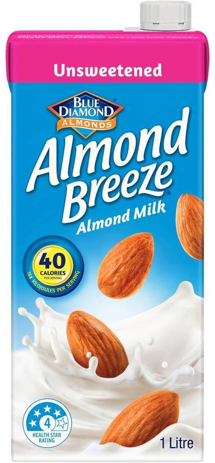 ½ Price: Almond Breeze Almond Milk 1 Litre $1.25 (Unsweetened ...