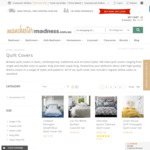 15% off Quilt Cover Sets, Throws, Blankets & Cushions (Online) @ Manchester Madness 