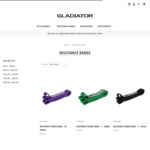 25% off All Resistance/Assistance Bands + FREE Shipping on Orders over $55 @ Gladiator Fitness