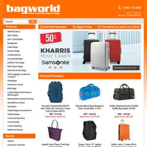 bagworld samsonite