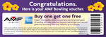 AMF 1+1 offer for American Express card holders