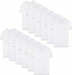 Fruit of The Loom Men's Stay Tucked V-Neck T-Shirts (12 Pack) - $42.46 + Delivery (Free with Prime over $49) @ Amazon US via AU