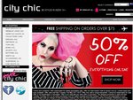 50% off Everything Online at City Chic and Free Shipping for Orders over $75