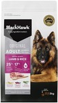 Black Hawk Lamb and Rice Adult Dog Food - 20kg - $84 (Click & Collect) @ Petbarn