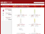 Kenzo Midseason Sale - 50% off Selected Stock