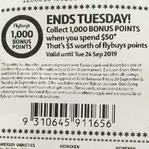 Earn 20x Flybuys Points with Apple Gift Card Purchase (Limit 50,000  Pts/Account) @ Coles : r/OzBargain