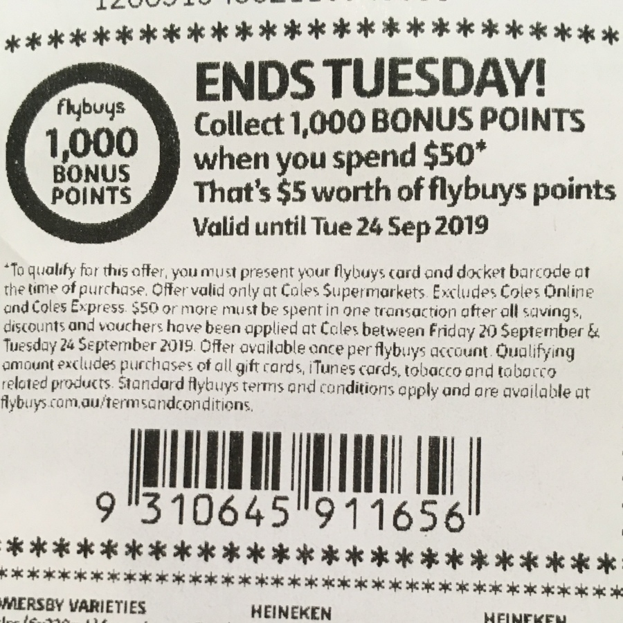 2000 Bonus Flybuys Points with Minimum $100 Officeworks Gift Card Purchase  @ Coles - OzBargain