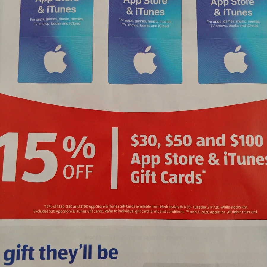 15% iTunes Gift Card @ Coles - OzBargain