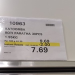 Katoomba Roti Paratha 30 Pack - $7.69 @ Costco (Membership Required)