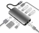 HEYMIX 8IN1 USB C Hub, HDMI Port, PD Charging, USB3, SD Card + Ethernet $31.99 + Shipping ($0 /w Prime) @ Au Select Amazon AU