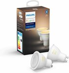 Philips Hue White Ambiance Smart GU10 Twin Pack for $46.85 + Delivery (Free with Prime) @ Amazon UK via AU
