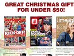 Various Magazines Christmas Deal (Atomic Yearly- $49.95)