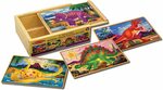Melissa & Doug Dinosaurs 4-in-1 Wooden Jigsaw Puzzles 48pcs $14 (Was $21) + Delivery ($0 with Prime/ $39 Spend) @ Amazon AU