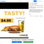 [VIC] Large Cheeseburger Combo for $4.95 @ Carl's Jr