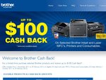Brother Printers up to $100 Cash Back Depending on Model. Must Purchase with 3 Colour Value Pack