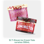500ml Ice Cream Tub Varieties $2 during August Weekends @ 7-Eleven (App Required)