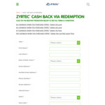 Claim $6 ~ $10 EFTPOS Giftcard (Cashback) on Purchases of Selected Zyrtec from Participating Pharmacies