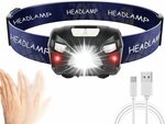 40% off LED Headlamp Rechargeable $13.61 + Delivery ($0 with Prime/ $39 Spend) @ Eocean-au via Amazon