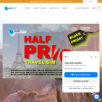 Half Price Travel SIMs Delivered @ JUSTSIM