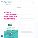 Win a Prepaid Gift Card Worth $500 from Independence Australia Group