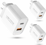 HEYMIX USB C Hub $10 (Expired), 20W USB C Fast Charger 3-Pack $21 + Post ($0 with Prime) @ SAA Selection & HEYMIX Amazon AU