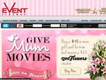 Get $25 1300 Flowers Voucher with Purchase of $40+ Event Cinemas Gift Card