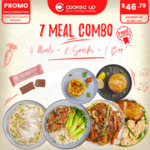 [NSW, QLD, VIC] 7 Pre Made Healthy Meals (4 Meals + 2 Snacks + 1 Bar) $46.79 Delivered @ Cooked Up