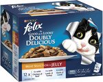 Felix Doubly Delicious Meat Selection In Jelly 60x85g - $55 Delivered @ Bundi Pet Supplies via Amazon AU