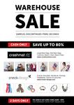 Crashmat/Sneak Design Warehouse Sale (Up to 80% off) - MELB, VIC