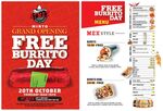 [NSW] Free Burrito and Burrito Bowls (20th October 2022) @ At MEX, Minto