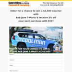 Win a $2,500 Bob Jane T-Mart Voucher from Everything Caravan & Camping