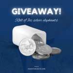 Win 1 Roll of (20) 1 Oz Silver Somali Elephant Coins (LEV) from Investor Crate