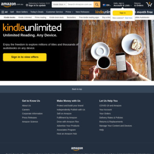 Kindle Unlimited $0.00 for 2 Months (New Subscribers Only, $13.99 Per Month Ongoing) @ Amazon AU