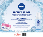 $2 off Nivea Daily Essentials Skincare at Coles