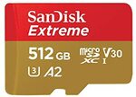 SanDisk 512GB Extreme microSDXC UHS-I Memory Card with Adapter $57.67 + Delivery ($0 with Prime / $59 Spend) @ Amazon US via AU