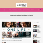 Win a Double in Season Movie Pass to One Life from Gold Coast Panache