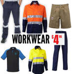 Workwear Pants, Jeans, Hi Vis Shirts, Cargo Pants, Cargo Shorts $4.95 Each + Delivery ($0 with $89 Spend) @ South East Clearance