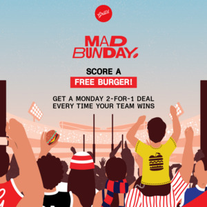 2 for 1 Burgers (Buy One, Get One Free) if Your AFL/NRL Team Wins @ Grill'd (Mondays & Dine-in Only, Free Membership Required)