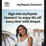 [Toyota Owner] Save $0.10/L on Fuel (Excluding LPG) @ Participating Ampol Foodary via myToyota Connect App