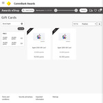 $100 Apple Gift Card for 18,900 Reward Points, $200 Apple Gift Card for 36,900 Points (10% off Points) @ Commbank Awards