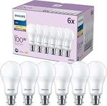 Philips LED Light Bulbs 13W Warm White 6-Pack E27 $31.38, B22 $33.93 + Del ($0 with Prime/ $59+) @ Amazon UK via AU