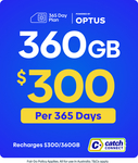 [OnePass] Catch Connect 365-Day Prepaid Mobile Plan 360GB $179 ($169 with Code) Delivered @ Catch (New Services)