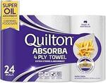 Quilton Absorba Paper Towel Rolls Pack of 24 $26.99 ($24.29 Sub & Save) + Delivery ($0 with Prime/ $59 Spend) @ Amazon AU