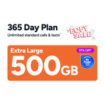 Kogan Mobile Prepaid Plan Extra Large 365 Days Flex 500GB $189 @ Kogan
