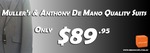 Anthony De Mano and Muller's Suits Clearing for $89.95 @ bManager + $7.95 Shipping Cap